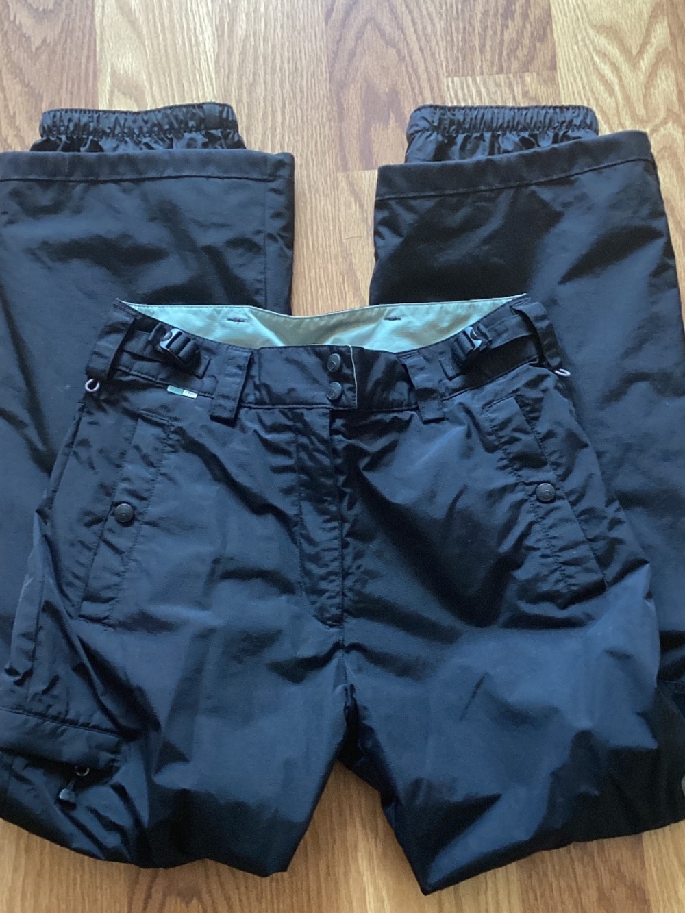 Columbia Convert Women Small Black Insulated Ski Snow Pants Adjustable Waist Gre